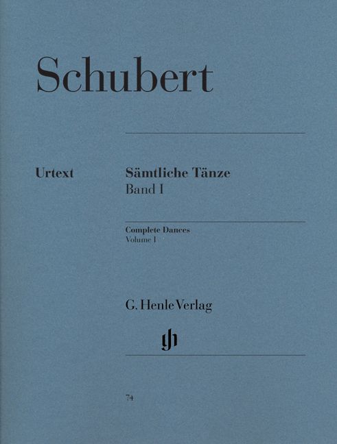 HENLE VERLAG SCHUBERT F. - COMPLETE DANCES, VOLUME I