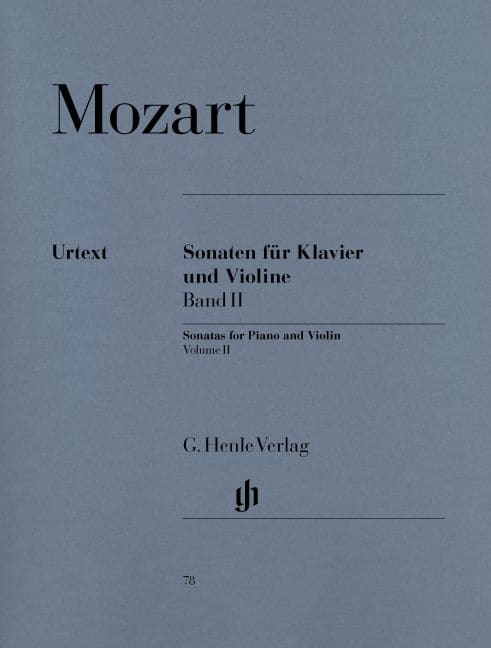 HENLE VERLAG MOZART W.A. - SONATAS FOR PIANO AND VIOLIN, VOLUME II