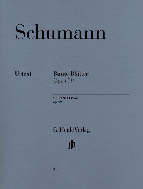 HENLE VERLAG SCHUMANN R. - COLOURED LEAVES (BUNTE BLÄTTER) OP. 99