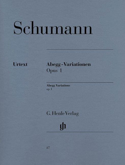 HENLE VERLAG SCHUMANN R. - ABEGG VARIATIONS F MAJOR OP. 1
