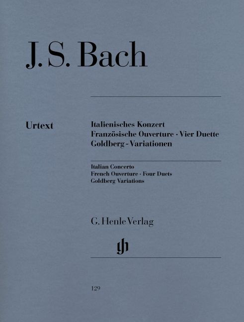 HENLE VERLAG J.S. - Italian Concerto, French Overture, Four Duets, Goldberg Variations