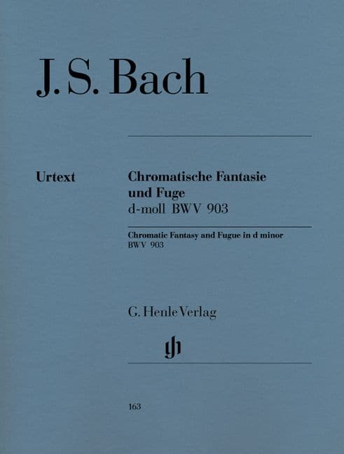 HENLE VERLAG BACH J.S. - CHROMATIC FANTASY AND FUGUE D MINOR BWV 903 AND 903A