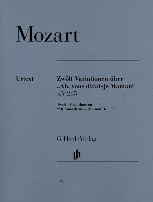 HENLE VERLAG MOZART W.A. - 12 VARIATIONS ON 