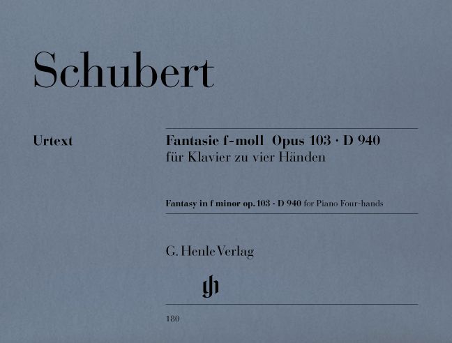 HENLE VERLAG Schubert F. - Fantasy F Minor Op. 103 D 940