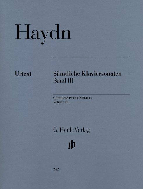 HENLE VERLAG HAYDN J. - COMPLETE PIANO SONATAS, VOLUME III