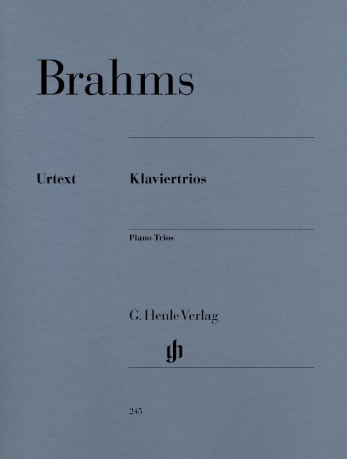 HENLE VERLAG BRAHMS J. - PIANO TRIOS