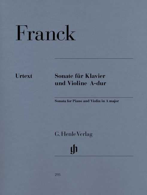 HENLE VERLAG FRANCK C. - SONATA FOR PIANO AND VIOLIN A MAJOR