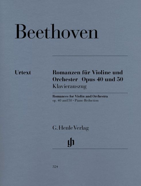 HENLE VERLAG BEETHOVEN L.V. - ROMANCES FOR VIOLIN AND ORCHESTRA OP. 40 & 50 IN G AND F MAJOR