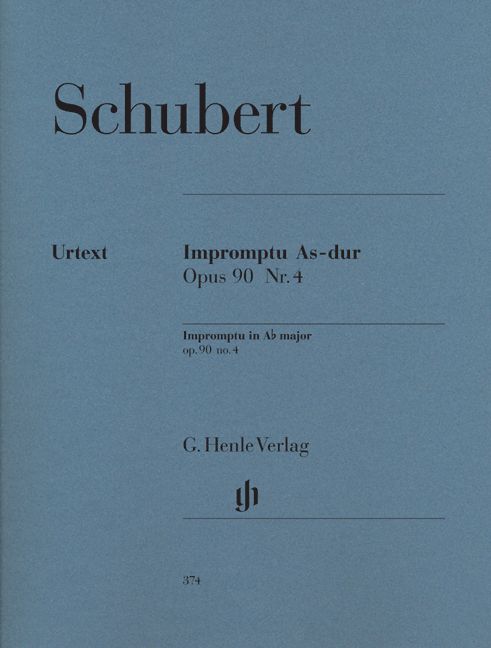 HENLE VERLAG Schubert F. - Romptu A Flat Major Op. 90,4 D 899
