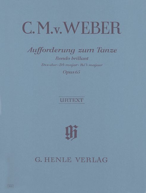 HENLE VERLAG WEBER C.M.V. - INVITATION TO THE DANCE D FLAT MAJOR OP. 65 - PIANO