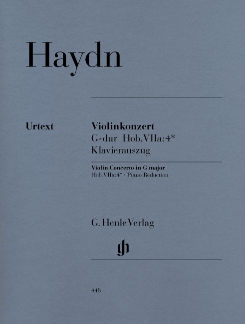 HENLE VERLAG Haydn J. - Concerto For Violin And Orchestra G Major Hob. Viia:4