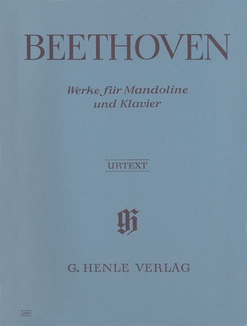 HENLE VERLAG BEETHOVEN L.V. - WORKS FOR MANDOLIN AND PIANO