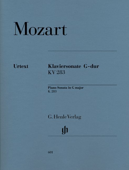 HENLE VERLAG MOZART W.A. - PIANO SONATA G MAJOR K. 283 (189H)