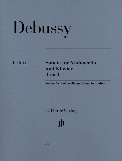 HENLE VERLAG Debussy C. - Sonata For Violoncello And Piano
