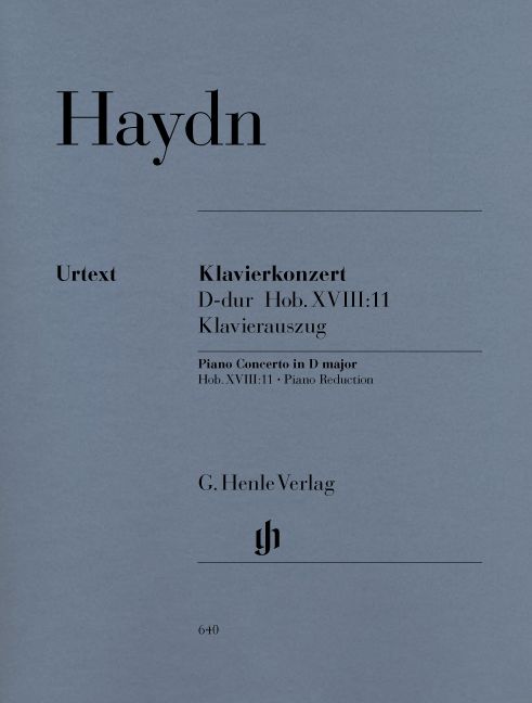 HENLE VERLAG HAYDN J. - CONCERTO FOR PIANO (HARPSICHORD) AND ORCHESTRA D MAJOR HOB. XVIII:11