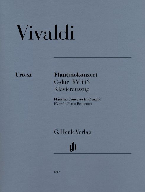 HENLE VERLAG Vivaldi A. - Concerto For Flautino (Recorder/Flute) And Orchestra C Major Op. 44, 11 Rv 443
