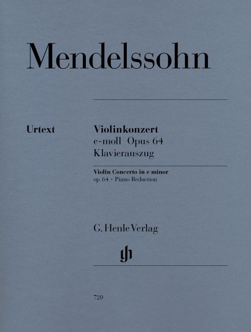 HENLE VERLAG Mendelssohn B F. - Violin Concerto E Minor Op. 64