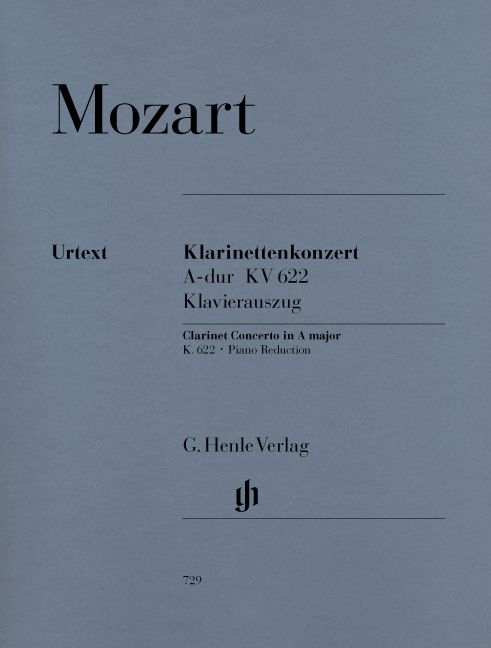 HENLE VERLAG Mozart W.a. - Clarinet Concerto A Major K. 622