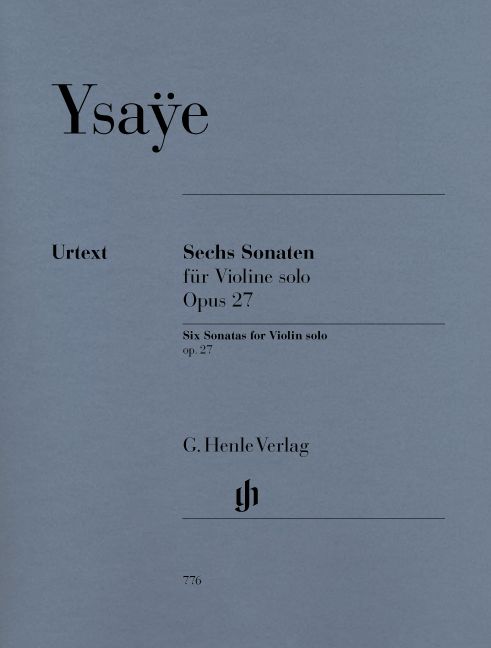 HENLE VERLAG Ysaye E. - Six Sonatas For Violin Solo Op. 27