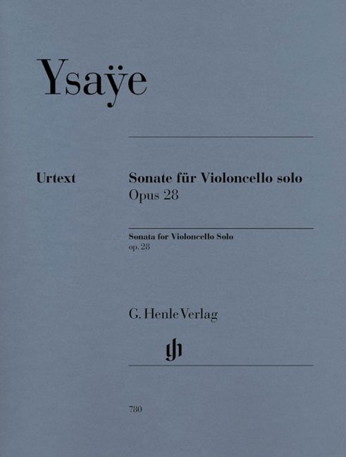 HENLE VERLAG Ysaye E. - Sonata For Violoncello Solo Op. 28