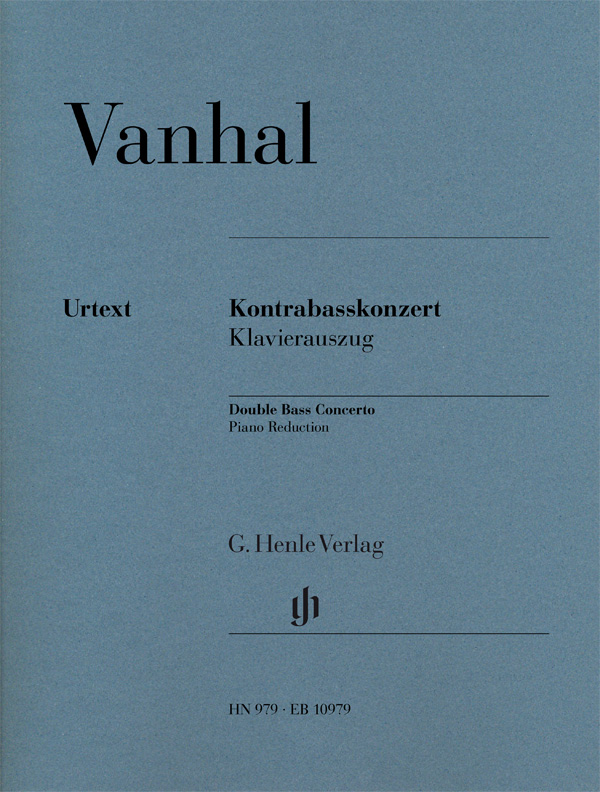 HENLE VERLAG Vanhal J.B. - Kontrabasskonzert - Contrebasse & Piano