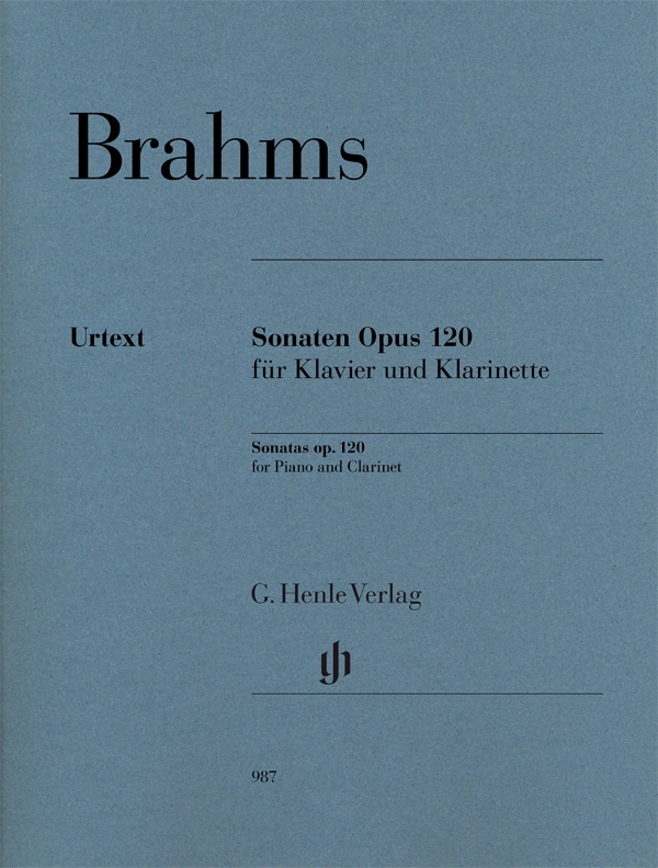 HENLE VERLAG BRAHMS J. - KLARINETTENSONATEN OP.120 - CLARINETTE & PIANO