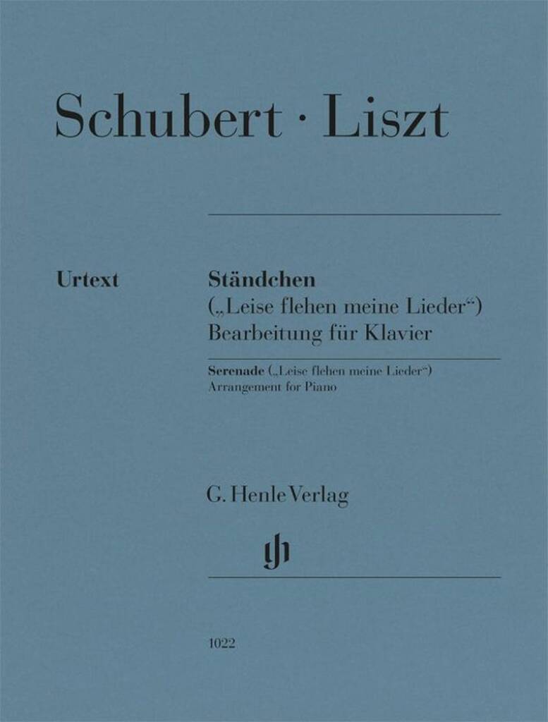 HENLE VERLAG SCHUBERT LISZT - SERENADE STANDCHEN - PIANO