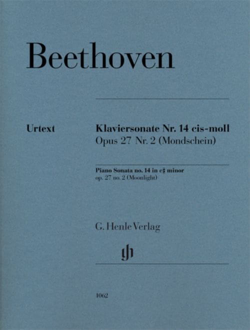 HENLE VERLAG BEETHOVEN L.V. - PIANO SONATA NO. 14 C SHARP MINOR OP. 27,2 
