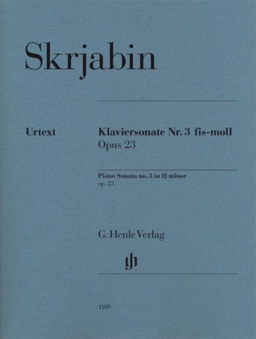 HENLE VERLAG Scriabine A. - Piano Sonata N°3 Op.23