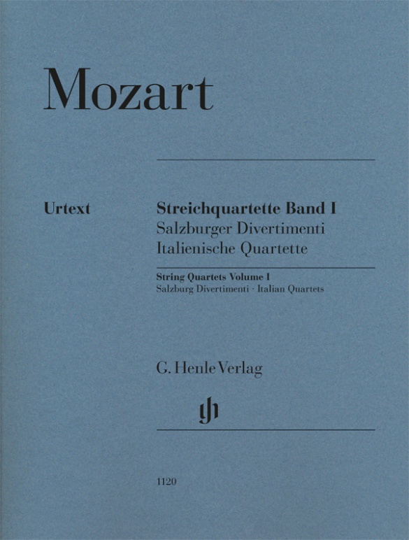 HENLE VERLAG MOZART W.A. - QUATUORS A CORDES VOL.1 (DIVERTIMENTI DE SALZBOURG, QUATUORS ITALIENS)