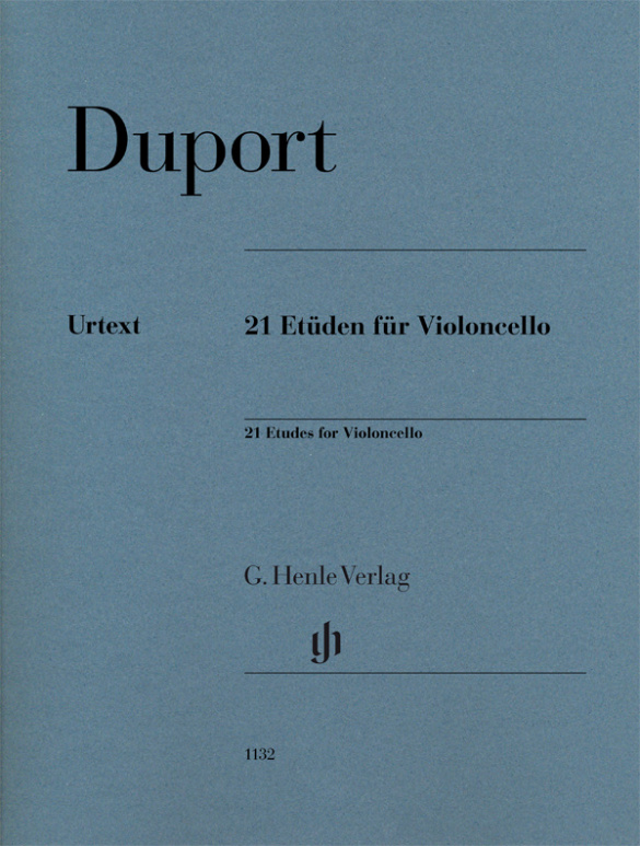 HENLE VERLAG DUPORT JEAN-LOUIS - 21 ETUDES POUR VIOLONCELLE