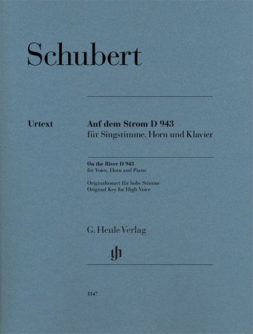 HENLE VERLAG SCHUBERT FRANZ - ON THE RIVER D 943 - CHANT, COR & PIANO