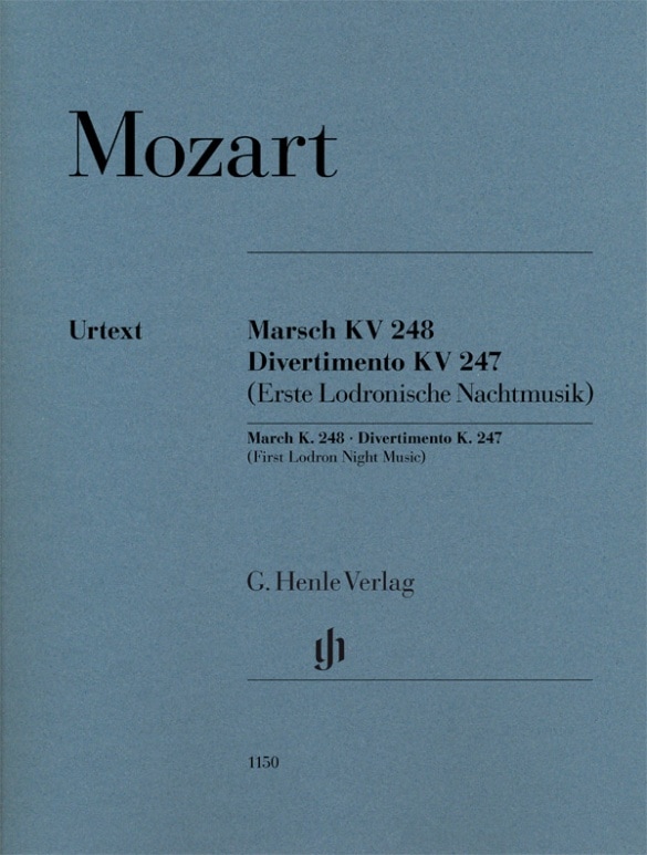 HENLE VERLAG MOZART W.A. - MARSCH KV 248 / DIVERTIMENTO KV 247 (ERSTE LODRONISCHE NACHTMUSIK)