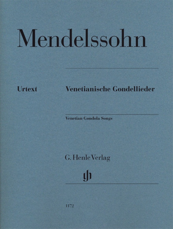 HENLE VERLAG MENDELSSOHN F. - VENETIANISCHE GONDELLIEDER - PIANO