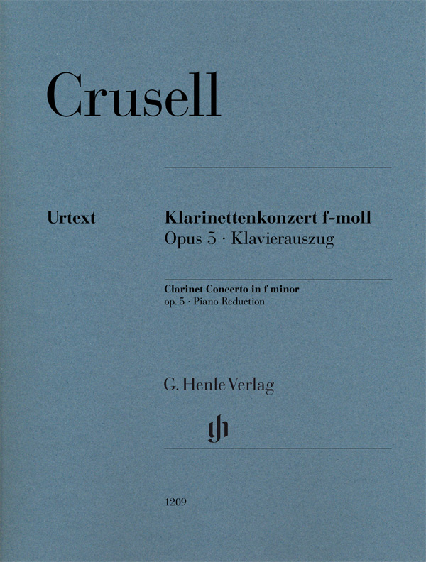 HENLE VERLAG Crusell B.H. - Clarinet Concerto In F Minor Op.5 - Clarinette & Piano