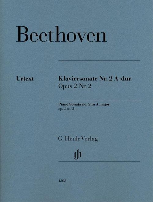 HENLE VERLAG BEETHOVEN L.V. - PIANO SONATA N°2 IN A MAJOR OP.2 N°2