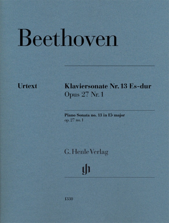 HENLE VERLAG BEETHOVEN L.V. - PIANO SONATA N°13 IN Eb MAJOR OP.27/1 