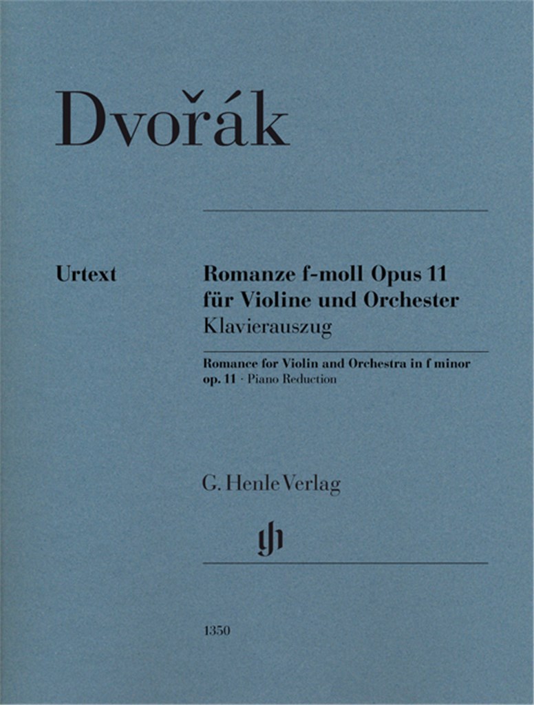 HENLE VERLAG DVORAK A. - ROMANCE EN FA MINEUR OP.11 - VIOLON & PIANO 