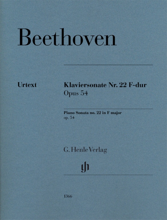 HENLE VERLAG Beethoven L.V. - Sonate Pour Piano N. 22 Op.54