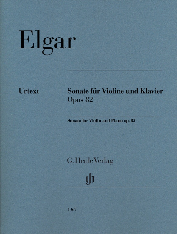 HENLE VERLAG Elgar Edward - Sonate Op.82 - Violon & Piano