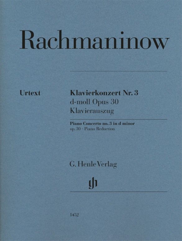 HENLE VERLAG Rachmaninov S. - Concerto Pour Piano N°3 Re Mineur Op.30 - Reduction Piano