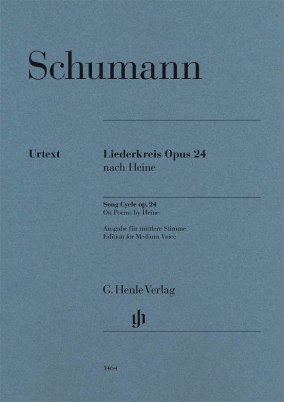 HENLE VERLAG Schumann Robert - Liederkreis Op.24 - Voix Moyenne & Piano