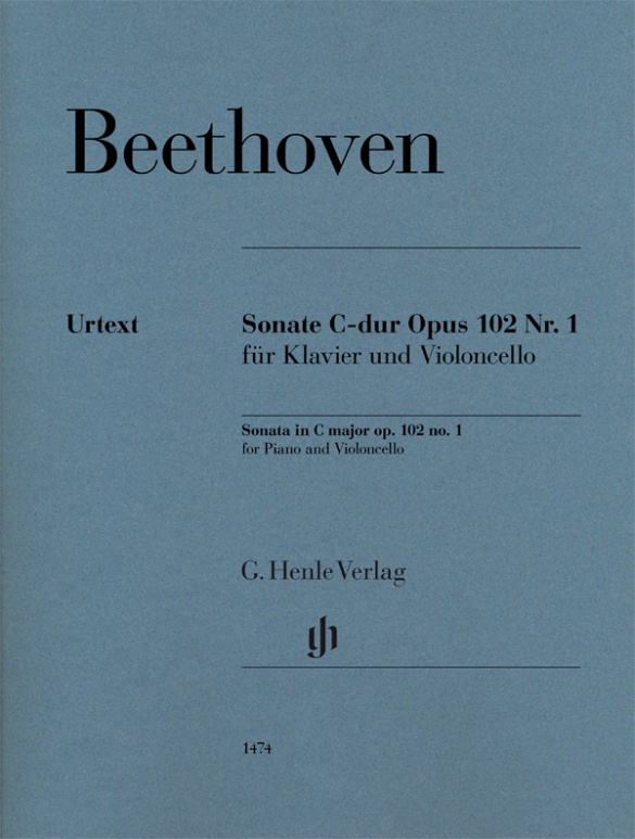 HENLE VERLAG BEETHOVEN L.V. - SONATE C-DUR OP.102 N°1 - VIOLONCELLE & PIANO 
