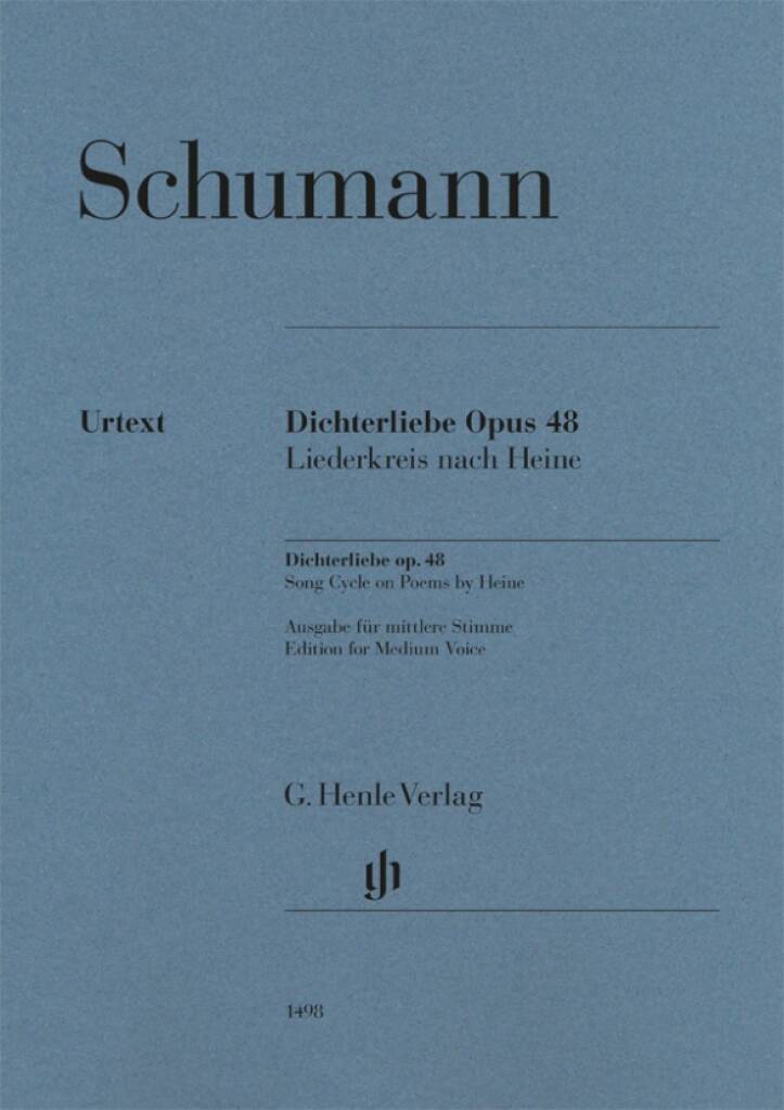 HENLE VERLAG Schumann R. - Les Amours Du Poete Op. 48 - Voix Moyenne & Piano