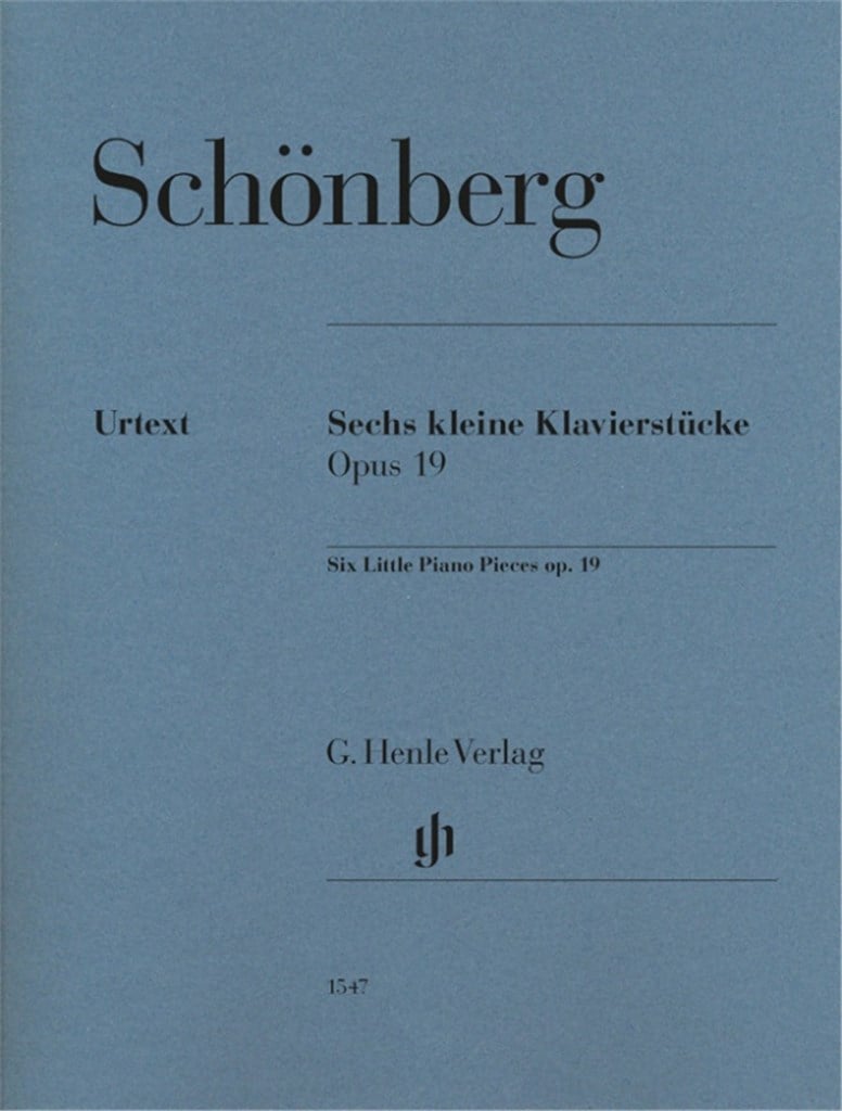 HENLE VERLAG SCHONBERG ARNOLD - SIX LITTLE PIANO PIECES OP.19