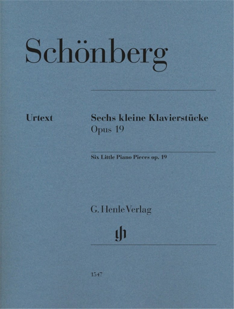 HENLE VERLAG Schonberg Arnold - Six Little Piano Pieces Op.19