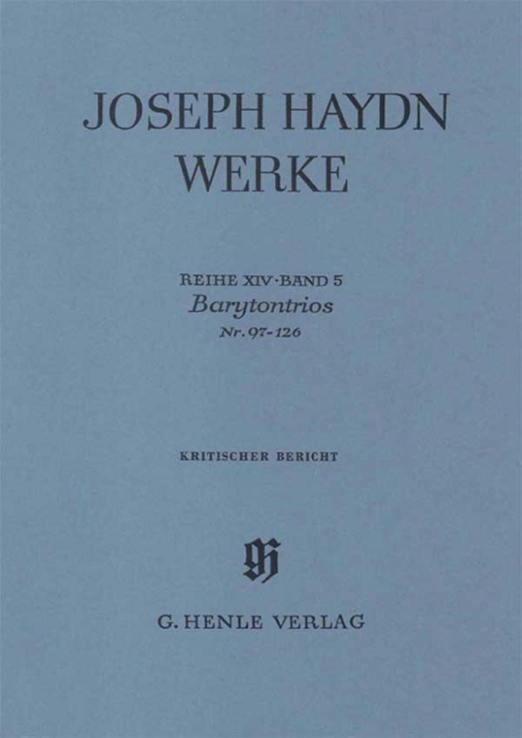 HENLE VERLAG HAYDN JOSEPH - TRIOS AVEC BARYTON N°97-126