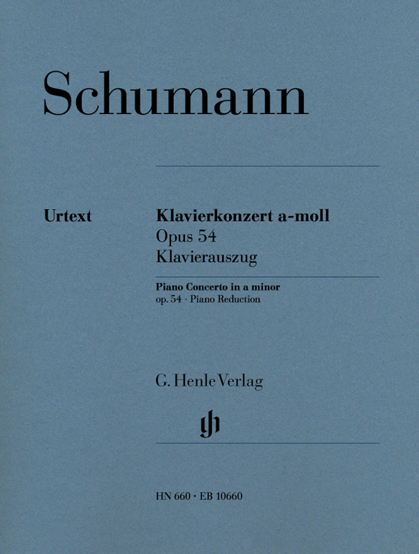HENLE VERLAG SCHUMANN ROBERT - KLAVIERKONZERT A-MOLL OP. 54 - PIANO, ORCHESTRA