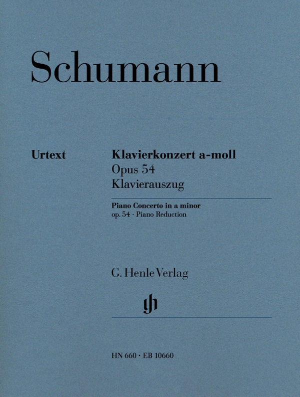 HENLE VERLAG SCHUMANN R. - KLAVIERKONZERT A-MOLL OP. 54 - PIANO, ORCHESTRA