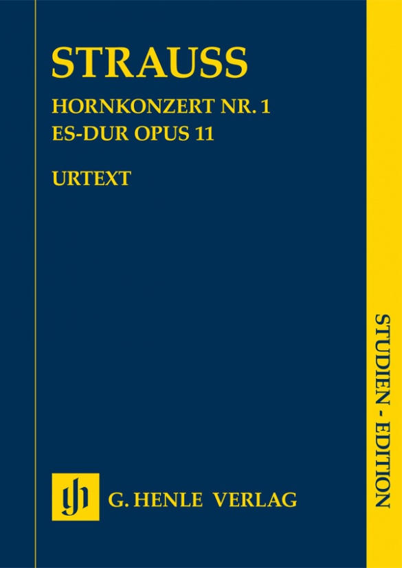 HENLE VERLAG Strauss Richard - Concerto Horn Cor N°1 - Op.11 - Score